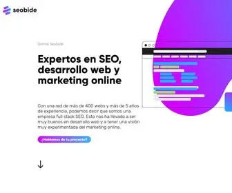 Seobide.com(Seobide es una agencia DIFERENTE) Screenshot