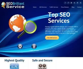 Seobrilliantservice.com(SEO Services company) Screenshot