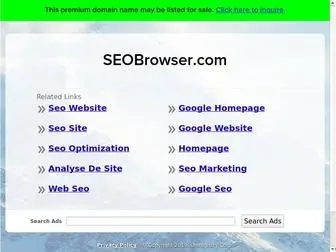 Seobrowser.com(Free SEO Software Tool & Text Browser) Screenshot