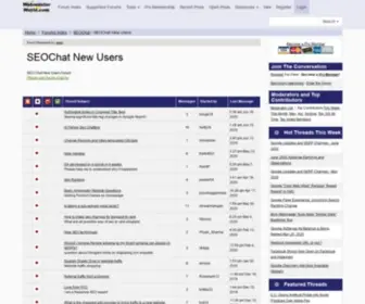 Seochat.com(SEOChat New Users) Screenshot