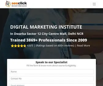 Seoclick.com(Digital Marketing Course & Training Institute in Dwarka) Screenshot