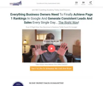 Seocoachingacademy.com(Helping business owners and entrepreneurs achieve success) Screenshot