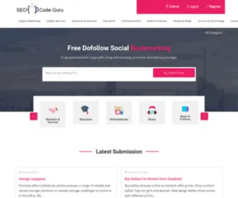 Seocodeguru.com(High DA Free Do Follow Social Bookmarking Sites ListSEO Code Guru) Screenshot
