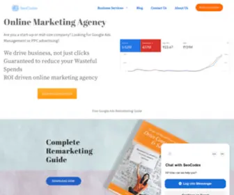 Seocodex.com(Data driven Performance Marketing Agency) Screenshot