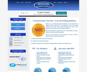 Seocoin.biz(Cryptocurrency SeoCoin) Screenshot