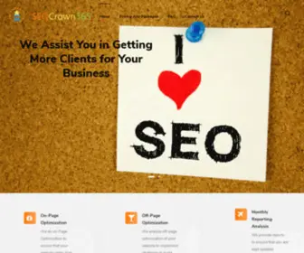 Seocrown365.com(Enhance your Business With More Customers) Screenshot