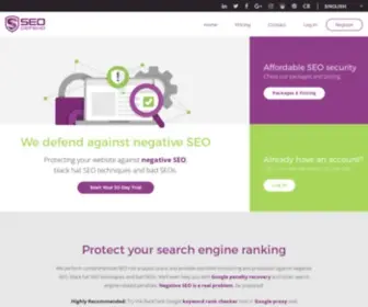 Seodefend.com(En]Ongoing protection and monitoring of internet assets against negative SEO attack) Screenshot