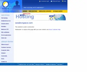 Seodevspace.com(Web Hosting With Answers) Screenshot