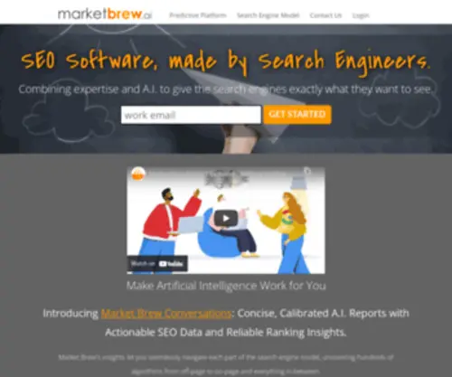 Seoengine.com(Artificial Intelligence For SEO) Screenshot