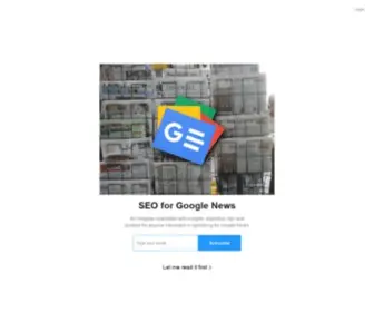 Seoforgooglenews.com(SEO for Google News) Screenshot