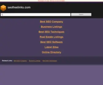 Seofreelinks.com(SEO Free Links Directory) Screenshot