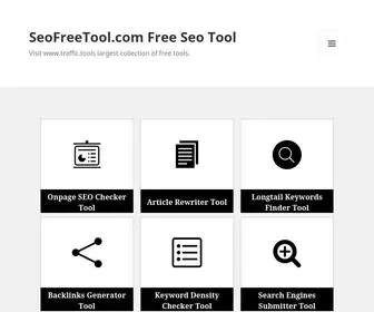 Seofreetool.com(Visit www.traffic.tools largest collection of free tools) Screenshot