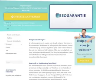 Seogarantie.nl(SEO linkbuilding met garantie) Screenshot