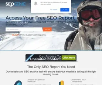Seogenie.com(Free SEO Report) Screenshot