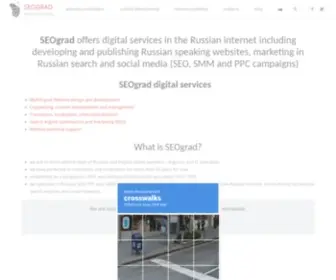 Seograd.com(SEOgrad Translation and Digital Marketing in Russia) Screenshot