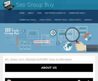 Seogroupbuy.io(SEO Group Buy Tools share 140+ seo tools for cheap) Screenshot