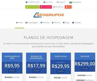 Seogrupos.com(Hospedagem de Site Grátis) Screenshot