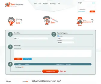 Seohammer.net(Help you to get TOP in Search Engines) Screenshot