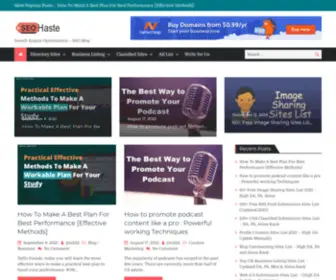 Seohaste.com(Best SEO BlogSearch Engine Optimization Guides) Screenshot