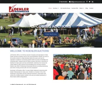 Seohioauctions.com(Jeff Koehler offers a Full Service Auction Company and specializes in Real Estate Auctions inc) Screenshot