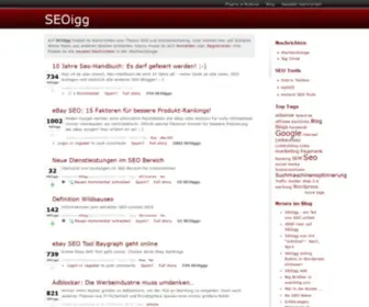 Seoigg.de(SEO News & Suchmaschinen News) Screenshot