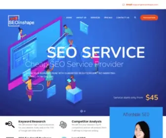 Seoinshape.com(Cheap SEO Service Provider) Screenshot