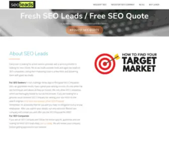 Seoleads.com(Seo Leads for Sale) Screenshot