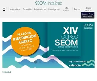 Seom.org(Sociedad Española de Oncología Médica) Screenshot