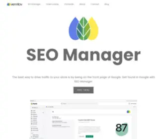 Seomanager.com(SEO Manager for Shopify) Screenshot