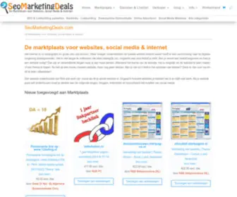 Seomarketingdeals.com(De marktplaats voor online marketing) Screenshot