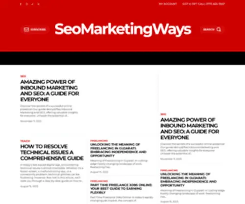 Seomarketingways.com(Seo Marketing Ways) Screenshot