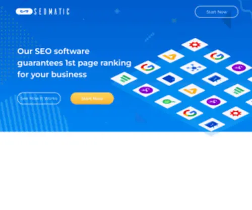 Seomatic.com(1st page rankings for your business) Screenshot