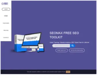 Seomax.org(#1 The Most Complete Visitor Analytics & SEO Tools) Screenshot