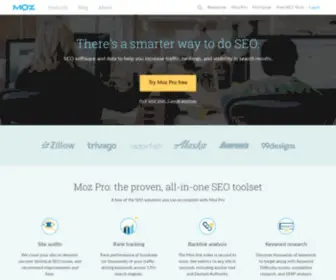 Seomoz.org(SEO Software for Smarter Marketing) Screenshot