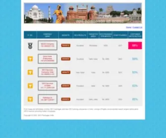 Seopackagesindia.com(SEO Packages in India) Screenshot