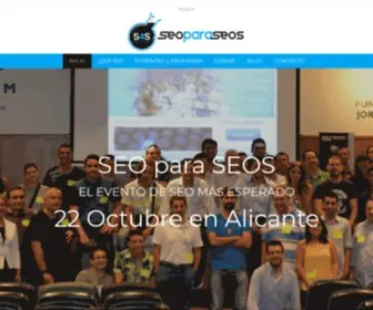 Seoparaseos.com(Entra e inscríbete al Congreso SeoparaSeos. Toda la información sobre el evento) Screenshot