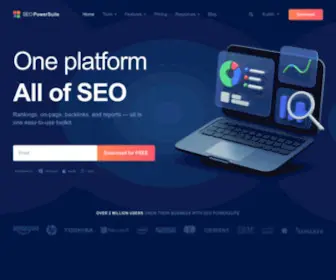 Seopowersuite.com(All-In-One SEO Tools for full cycle SEO optimisation) Screenshot