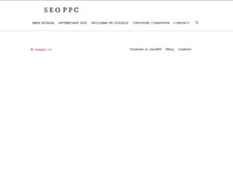 Seoppc.ro(Optimizare Site (SEO) si Reclama cu plata la Click (PPC)) Screenshot