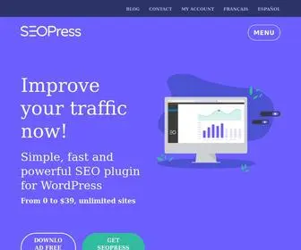Seopress.org(The Best SEO Tools for WordPress in 2022) Screenshot