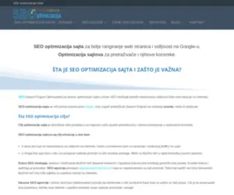 SeoptimizacijasajTa.com(SEO Optimizacija sajta (Search engine optimization)) Screenshot