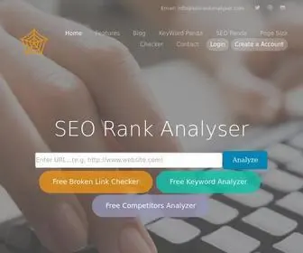 Seorankanalyser.com(SEO Rank Analyser) Screenshot