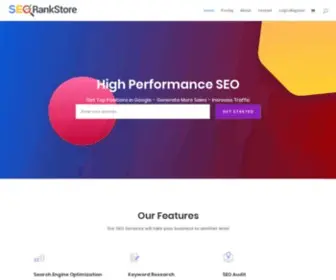 SeorankStore.com(Performance Based SEO) Screenshot