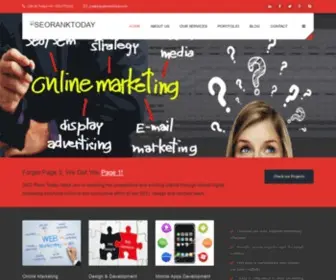 Seoranktoday.com(Best Digital Marketing Company in Delhi) Screenshot