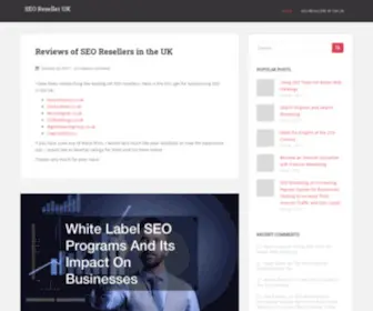 Seoreselleruk.net(SEO Reseller UK) Screenshot
