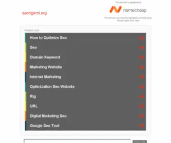 Seorigami.org(SEO and Reputation Management Blog) Screenshot
