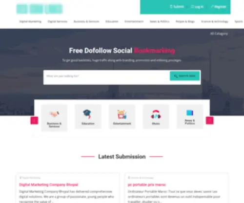 Seosbmlinks.com(Free SEO Social Bookmarking Sites List) Screenshot