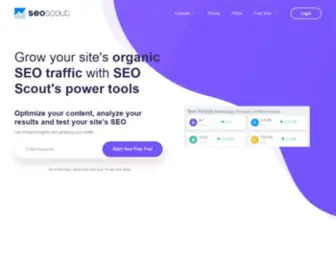 Seoscout.com(SEO Analysis Tool) Screenshot