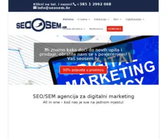 Seosem.hr(SEO SEM optimizacija web stranica) Screenshot