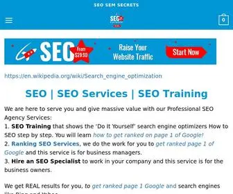 Seosemsecrets.com(SEO SEM Secrets) Screenshot