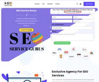 Seoservicegurus.com(Best SEO Services providing solutions for corporate website development) Screenshot